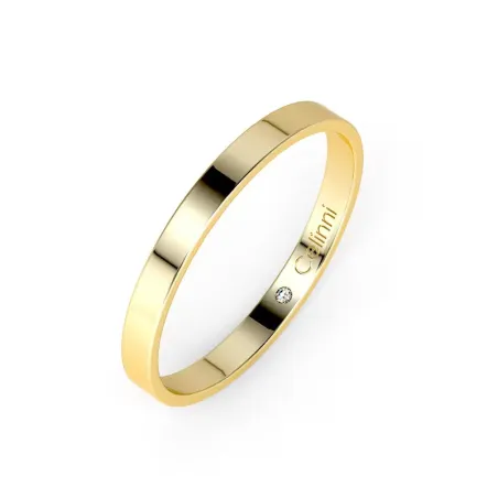 Alianza de matrimonio Ruban Prestige en oro amarillo de 18K – Anchura 2 mm