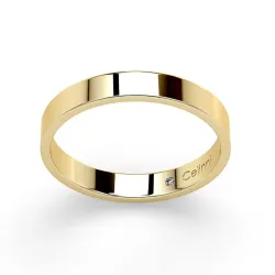 Ruban Prestige trouwring in 18K geelgoud 3 mm | Celinni