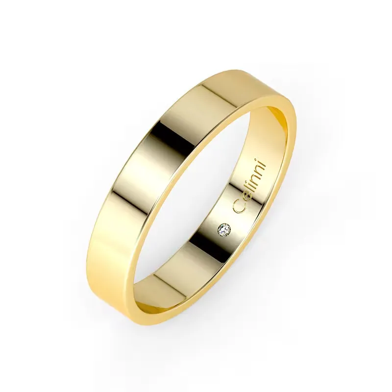 Alianza de matrimonio Ruban Prestige en oro amarillo de 18K – Anchura 3,5 mm