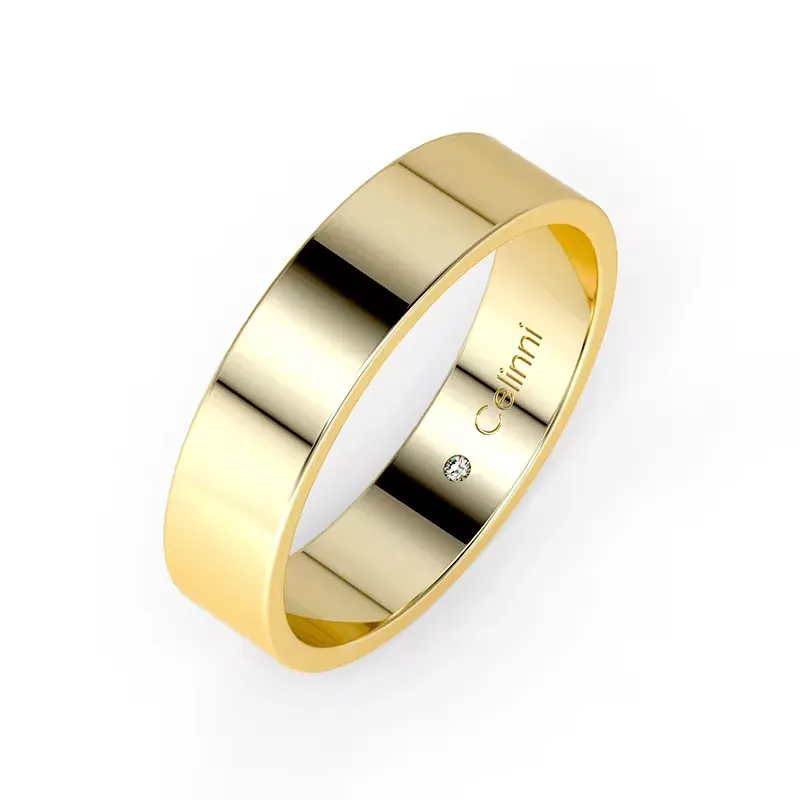 Trauring Ruban Prestige aus Gelbgold 18K 4,5 mm | Celinni