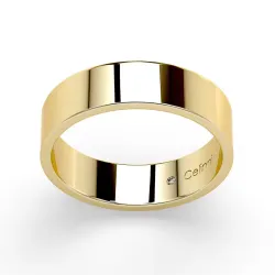 Trauring Ruban Prestige aus Gelbgold 18K 5 mm | Celinni