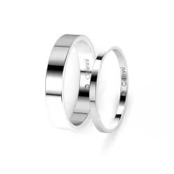 Bague Mariage Ruban Prestige Or Blanc 18k Largeur 2 mm