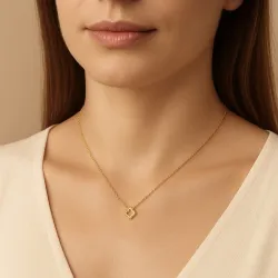 Kleeblatt-Anh&auml;nger aus 18 Karat Gelbgold | Celinni