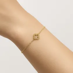 18K Geelgouden Kans Armband