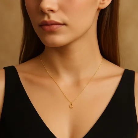 Anhänger Goldtropfen 18K Gelbgold