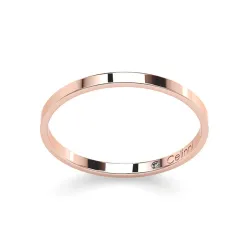 Ruban Prestige 18K Rose Gold Wedding Band 1.5 mm | Celinni