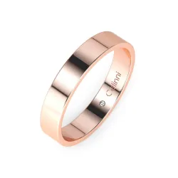 Ruban Prestige 18K Rose Gold Wedding Band 3.5 mm | Celinni