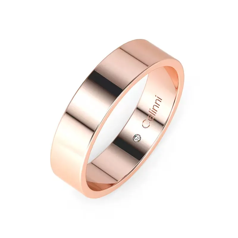 Ruban Prestige Trouwring in 18K Roségoud – 5 mm