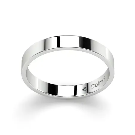 Alianza de matrimonio Ruban Prestige en platino – Anchura 3 mm
