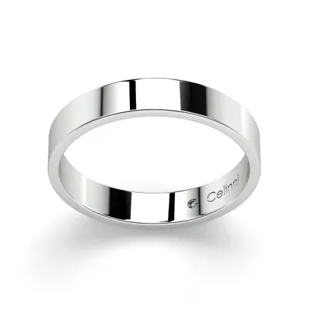 Alianza de matrimonio Ruban Prestige en platino – Anchura 3,5 mm