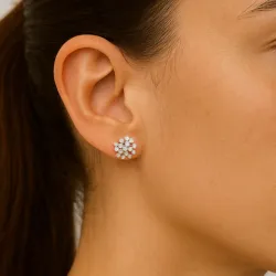Oorknopjes Diamanten Samira | 18K Goud en Diamanten