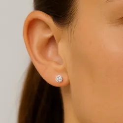 Anne Diamond Stud Earrings | 18K Gold & Natural Diamonds