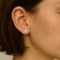 Puces d'Oreilles Diamants Salomé | Or 18K et Diamants