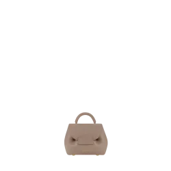 Un Micro Sac Pol&egrave;ne Edition Taupe Grain&eacute;