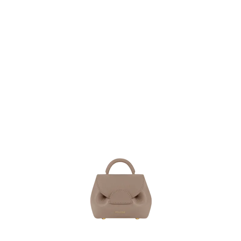 Un Micro Sac Pol&egrave;ne Edition Taupe Grain&eacute;