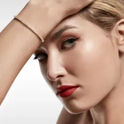 Bracelet Cristal Diamant Blanc Argent 925 Rhodié Jaune - Maison Kern