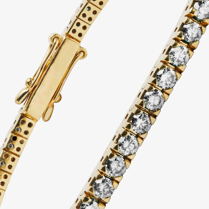 Bracelet Argent Massif 925 Avec Cristal Citrine Doré - Bijouxia Neuf Avec Étiquettes