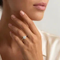 Celinni خاتم ماريا الماسي – مجموعة سوليتير فينتاج من