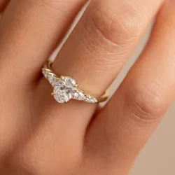 Celinni خاتم ماريا الماسي – مجموعة سوليتير فينتاج من