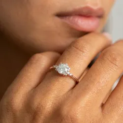 Celinni خاتم ألماسة أما – مجموعة سوليتير فينتاج من