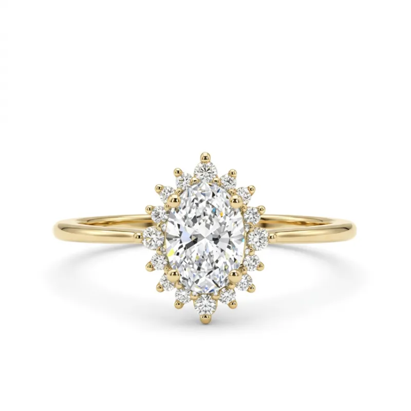 Anillo Florie de Diamante – Colección Solitarios Celinni