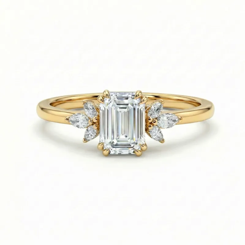 Anillo Paulina Diamante Vintage – Oro 18K y diamantes