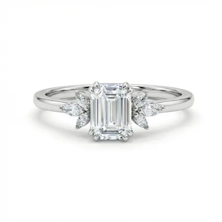 Anillo Paulina diamantes naturales en oro 18K