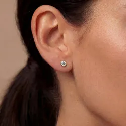 Boucles d'oreilles Diamants REINE - édition fine - Or jaune 18K