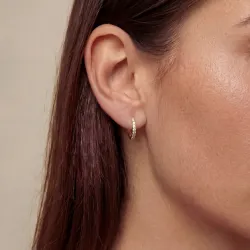 Aros de Diamantes en Oro | Celinni