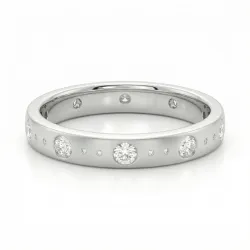 Évidence Trouwring met Natuurlijke Diamanten 18K Goud