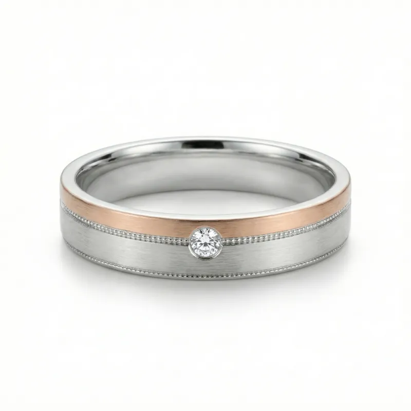 Vibration 18K Gold Natural Diamond Wedding Band | Celinni