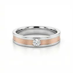 Alliance Intuition en Or 18K et Diamant Naturel 0,09 ct