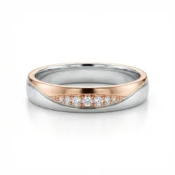 Alliancea Ehering 18K Gold mit Naturdiamanten | Celinni