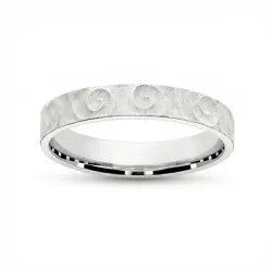 Axiale Trouwring 18K Goud – Sculpturaal & Getextureerd Design