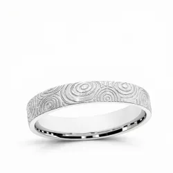 Alliance Linéa en Or 18K – Design Gravé et Texturé 4 mm