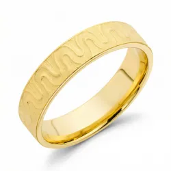 Tracé Trouwring 18K Geelgoud – Gegraveerd Design 6 mm