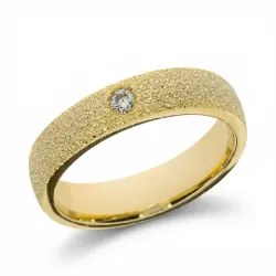 Courbe Ehering 18K Gelbgold mit Naturdiamant | Celinni