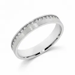 Nuance Trouwring 18K Witgoud & Natuurlijke Diamanten 0,01 ct