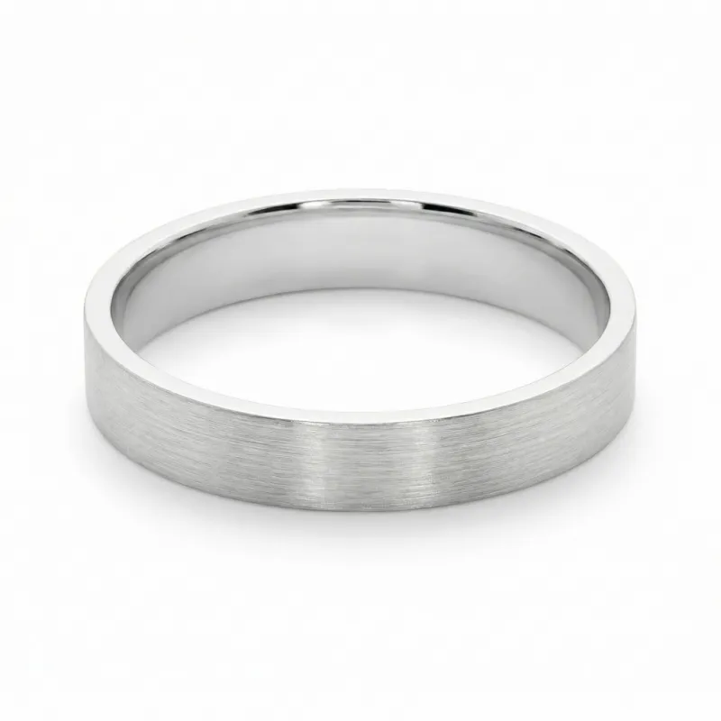 Alliance Nuance en Or Blanc 18K &ndash; Finition Satin&eacute;e 3 mm