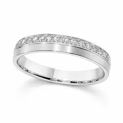 Alliance Plénitude Or Blanc 18K et Diamant Naturel | Celinni