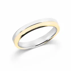 Futura Ehering Weiß- & Gelbgold 18K – Bicolor Design