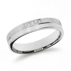 Clarae Trouwring 18K Witgoud & Natuurlijke Diamanten