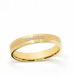 Alliance Luminae en Or Jaune 18K et Diamants Naturels