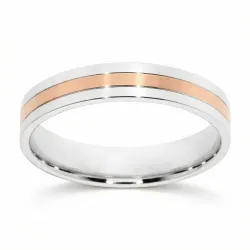 Elion Ehering Weiß- & Roségold 18K – Bicolor Trauring