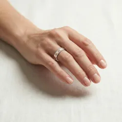 Elion Ehering Weiß- & Roségold 18K mit Naturdiamanten