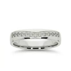 Alianza Altia Oro Blanco 18K y Diamantes Naturales | Celinni