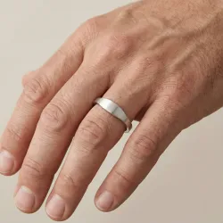 Kael Trouwring 18K Witgoud – Trouwring 5 mm | Celinni