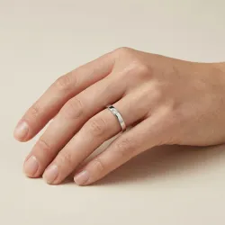 Lira Ehering 18K Weißgold & Naturdiamant 0,08 ct | Celinni