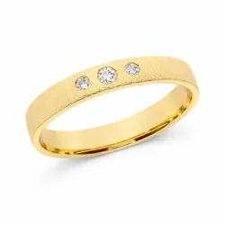 Alliance Elyon en Or Jaune 18K et Diamants Naturels Celinni