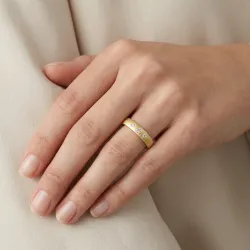 Elyon Trouwring 18K Geelgoud & Natuurlijke Diamanten